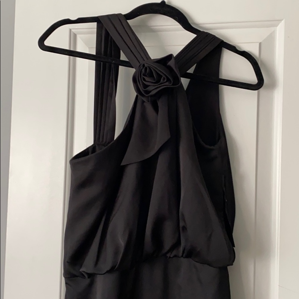 Max and Cleo Asymmetrical Rose Detail Dress